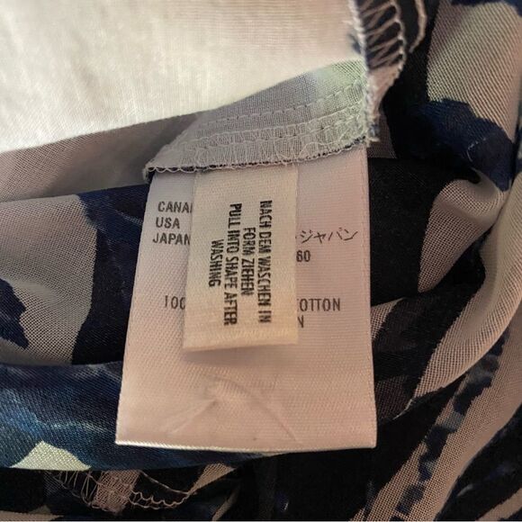 Escada Printed Long Sleeve Button Down Blouse Size 46 - Picture 8 of 9